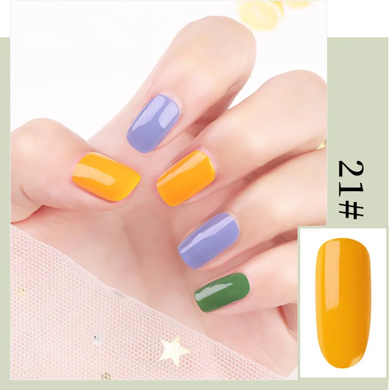 Лак для ногтей QUNQC Fast Dry Art 37 цветов Красный Серый Блестки Зеленый Полуперманентный Гибридный Лак для ногтей.