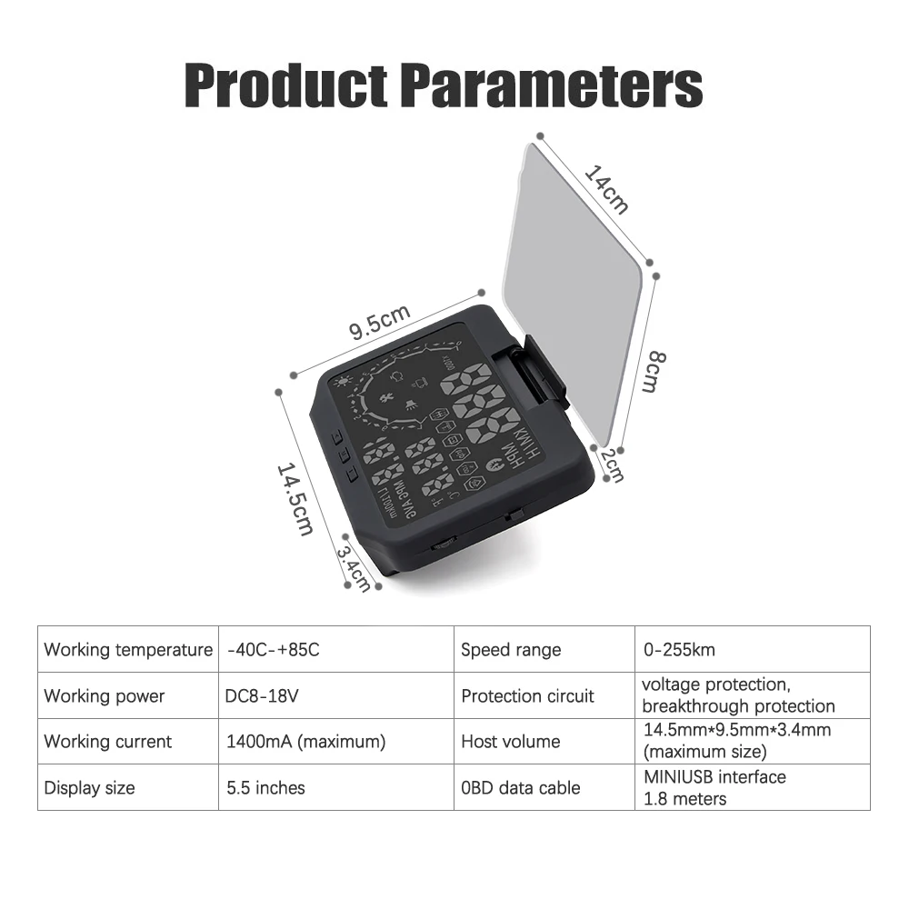HUD X30 Автомобильный дисплей с TPMS 2 в 1 OBD OBD2 автомобильный дисплей Система мониторинга давления в шинах Bluetooth датчик TPMS с HUD