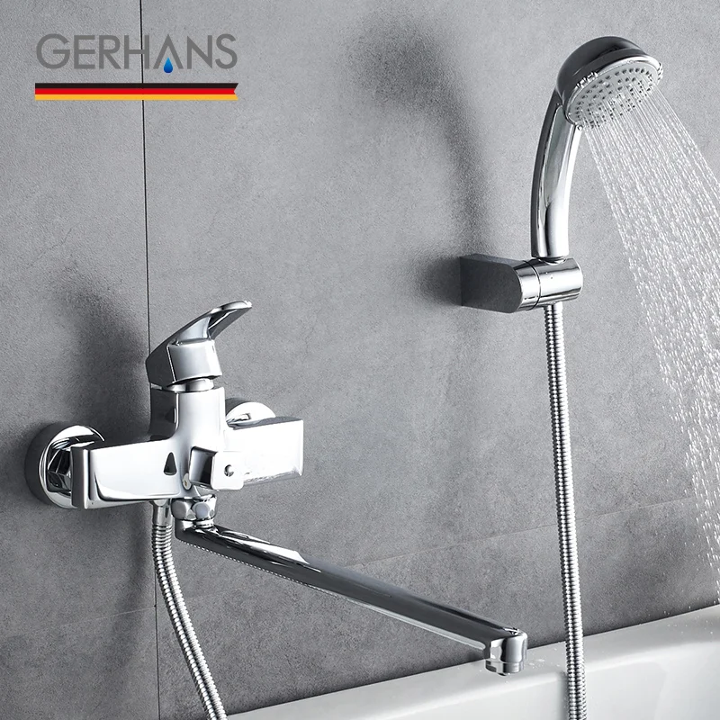 GERHANS Faucet K13106 Смеситель для ванны Цвет: Хром | Обустройство дома