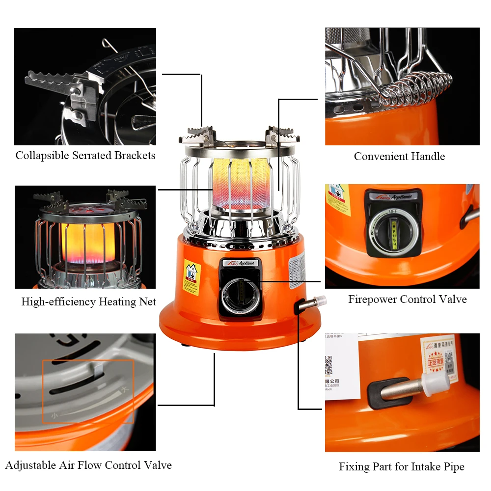 Нагреватель для подледной рыбалки 2 в 1 3000 Вт плита кемпинга нагревательная дома и