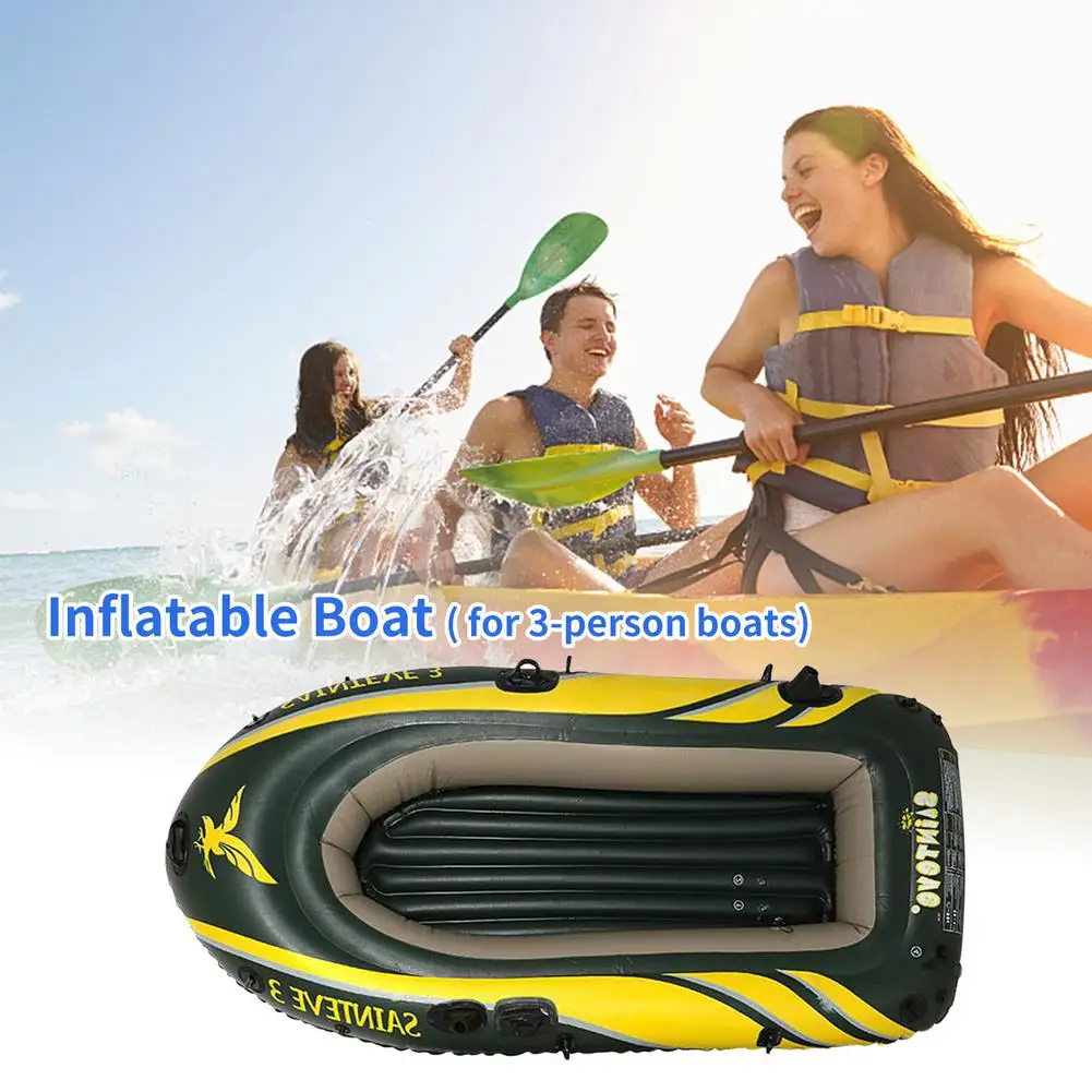 

250x135cm Rowing Boat 3 Persons Thickening PVC Inflatable Boat Bearing Durable Floating Rafts Fishing Boat Raft Dinghy Set