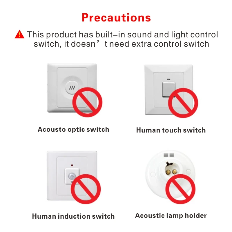 Светодиодный звук Сенсор светильник лампочки 3 Вт 5 7 9 12 AC 220V 230V 240V автоматический
