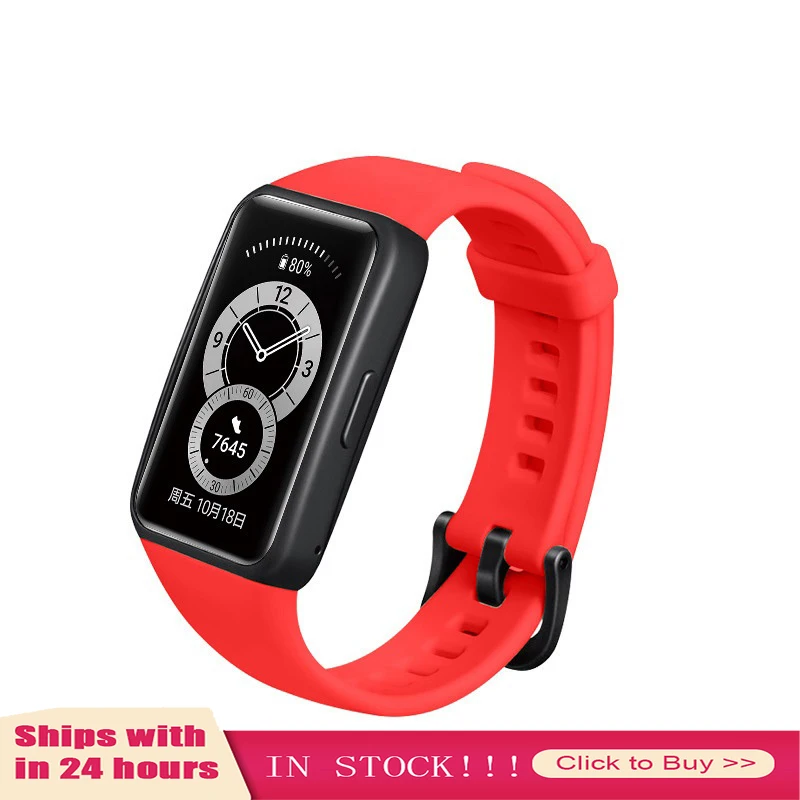 

Smart Bracelet Strap For Honor Band 6 Watchband Silicone Sports Wrist Band Replacement Straps For Huawei Honor 6 Accessories