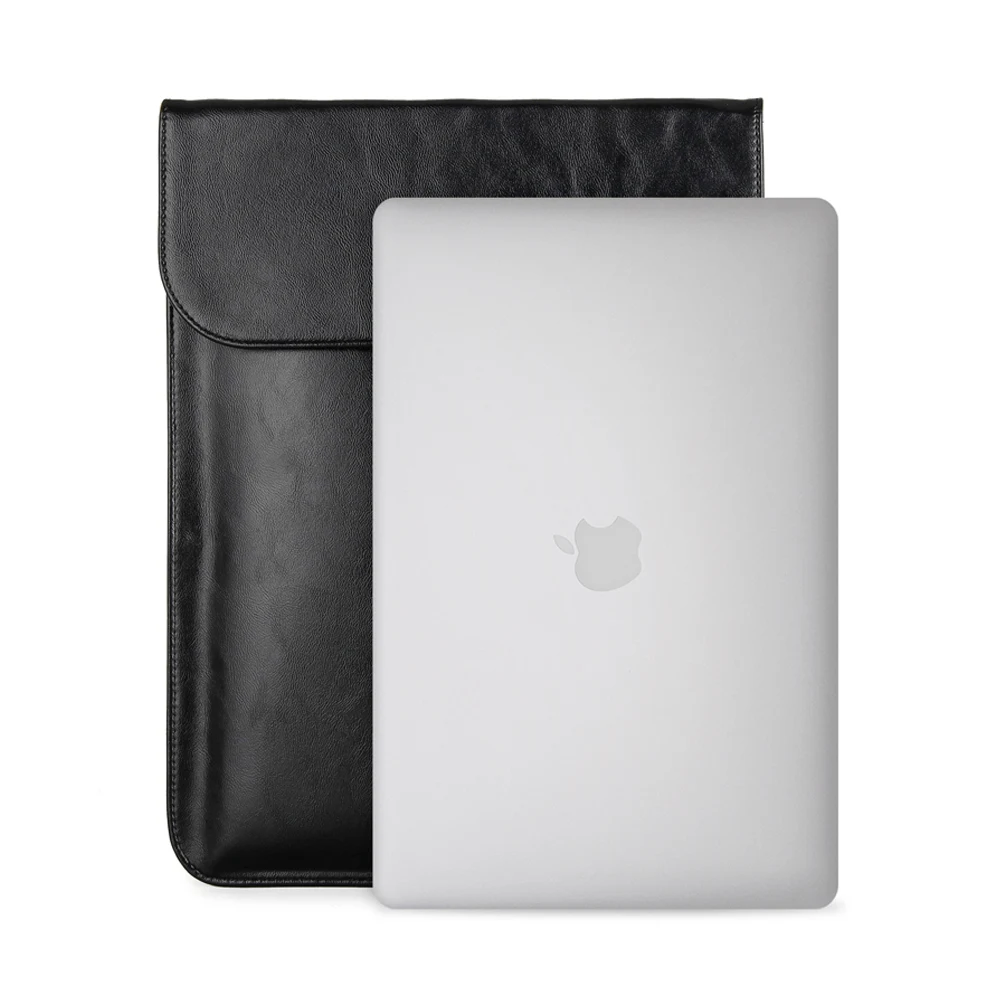 Сумка для ноутбука из искусственной кожи для Apple Macbook Air Pro 15 13,3 12 11,6 дюймов, универсальная сумка для ноутбука Xiaomi Air hp Dell