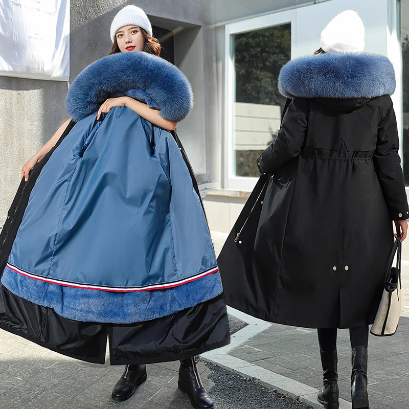 Women's Warm Jacket Winter Oversize X-Long Plus Size Coat Female Parkas Boutique Women Clothing 2020 Ladies Coats and Jackets | Женская