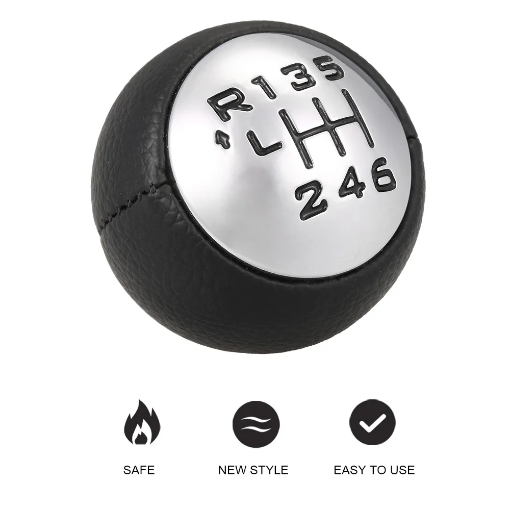 

6 Speed Manual Transmission Gear Stick Shifter Lever Head Adapter Shift Knob for Peugeot 307 308 3008 407 5008 807 Citroen