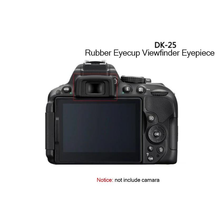 1 шт. DK-25 черный резиновый наглазник видоискатель окуляр для NIKON Камера DSLR D5600 D5500