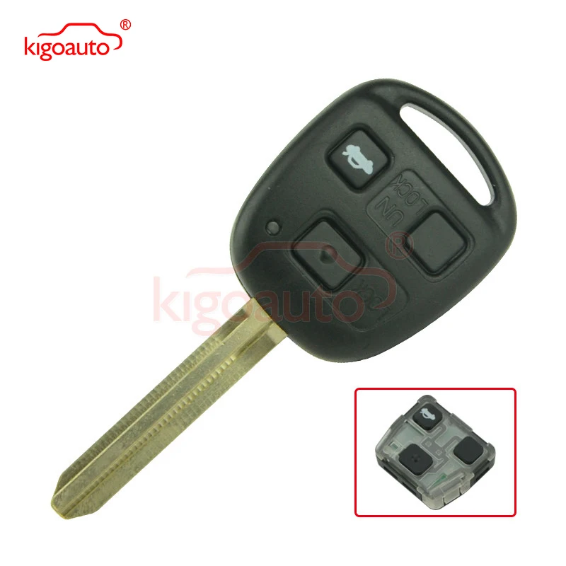 Denso (не Valeo) 3 кнопки 434 МГц лезвие TOY43 с чипом 4D67chip дистанционный ключ для Toyota Land Cruiser