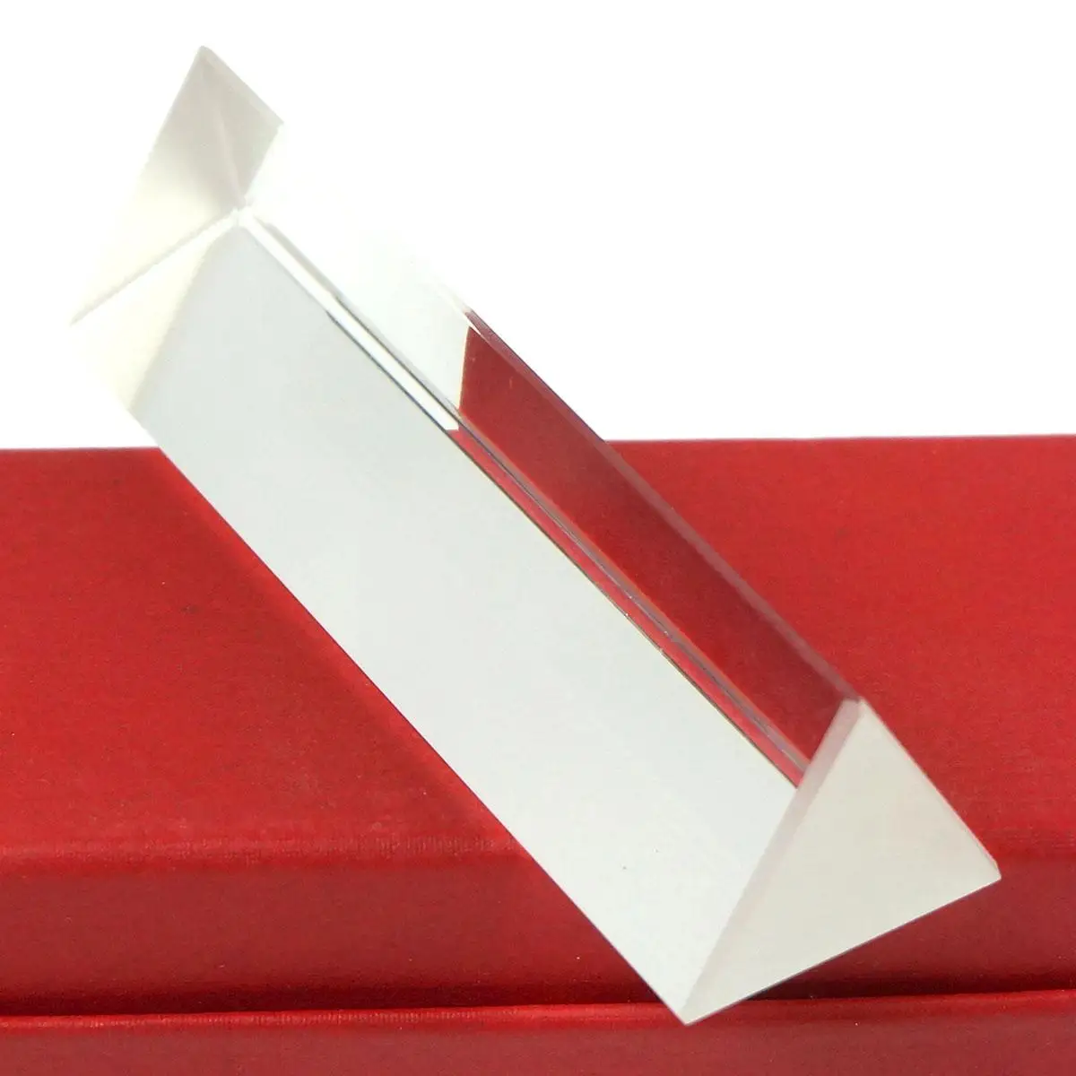 25x25x80mm K9 Crystal Triangular Prism Without Box for Light Spectrum Physics Photo Optical Instruments Rainbow Experiment - купить по