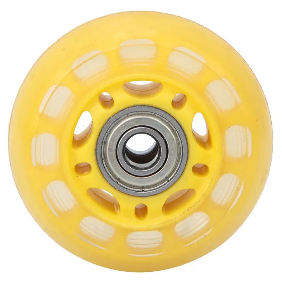 1 шт. 2 5 дюйма желтый полиуретановый беззвучный ролик колесо для багажа роликовых