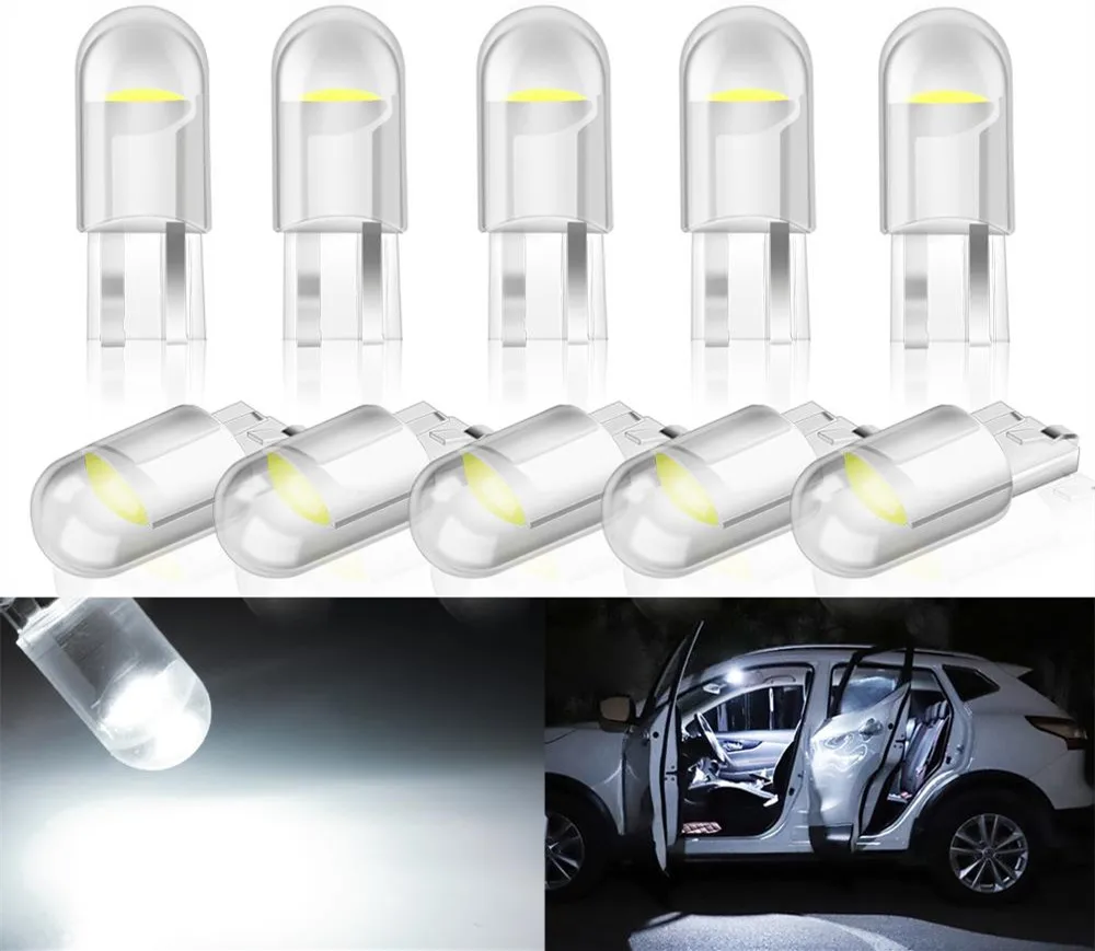 10 шт. T10 LED W5W WY5W COB автомобильные лампы для стояночного света Jaguar XF XFL XE XJ XJL F-Pace F pace fpace X761 XJ6 XK.