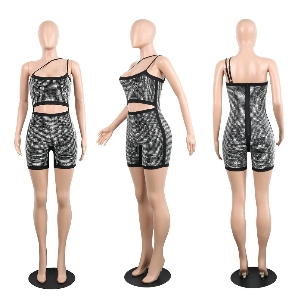 

sexy sequin black corset short bodycon sequin gold with lining party one piece women jumpsuits