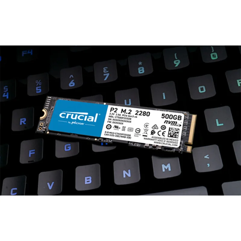 Оригинальный SSD Crucial P2 Micron 1 ТБ 2 ТБ интерфейс M.2 (протокол NVMe) 3D NAND NVMe PCIe внутренний твердотельный накопитель.