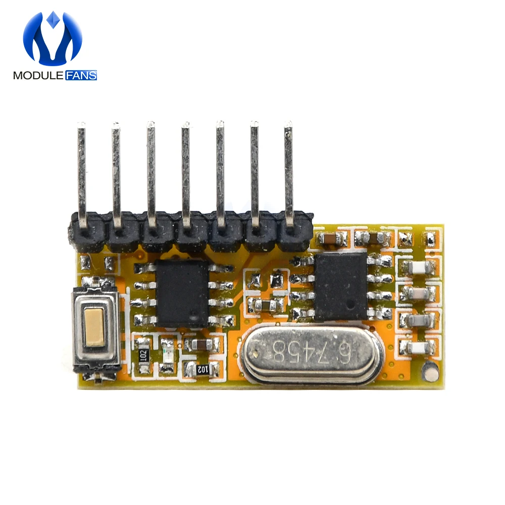 Беспроводной Супергетеродинный приемник RXC6 433 МГц код PT2262 стабильный для Arduino/AVR