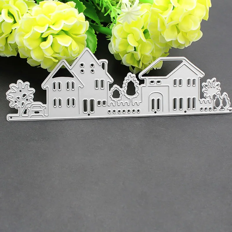 Креативный в форме домика вилла высечка металла штампы Скрап бронь тиснение