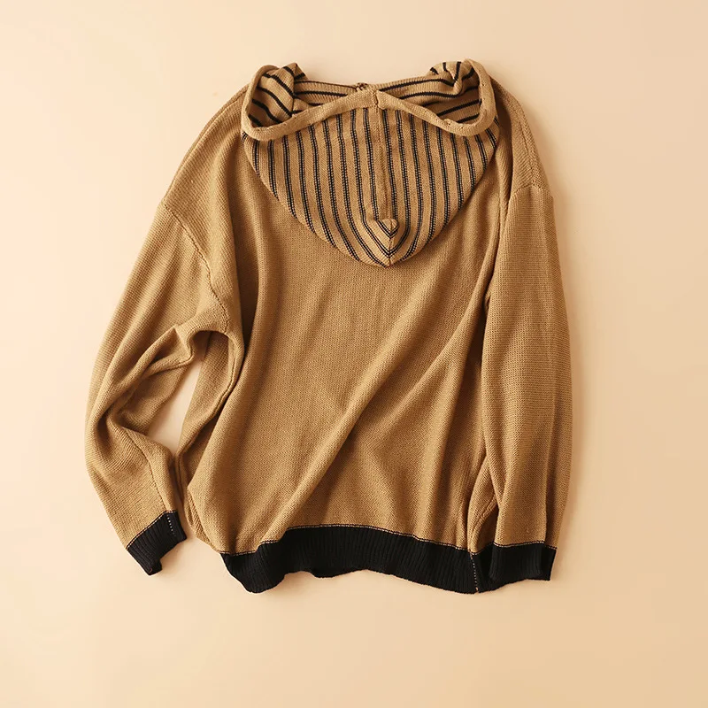 

Character Folk Hooded Fall Indie Clothes for Women Fashion Sweater Cute Womens Winter Sweaters