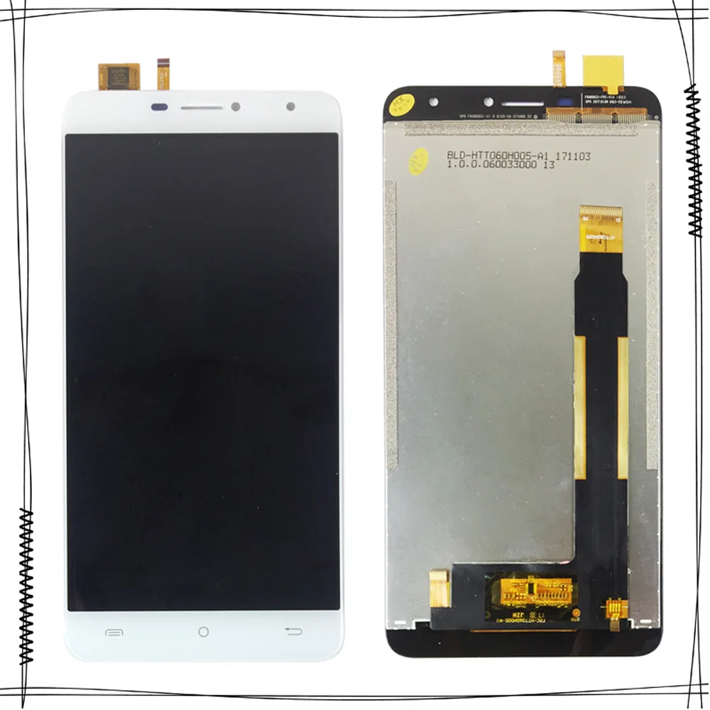 

Черный/белый 6,0 дюймов для Hafury Umax ЖК-дисплей + сенсорный экран протестированный экран дигитайзер в сборе Запасная часть