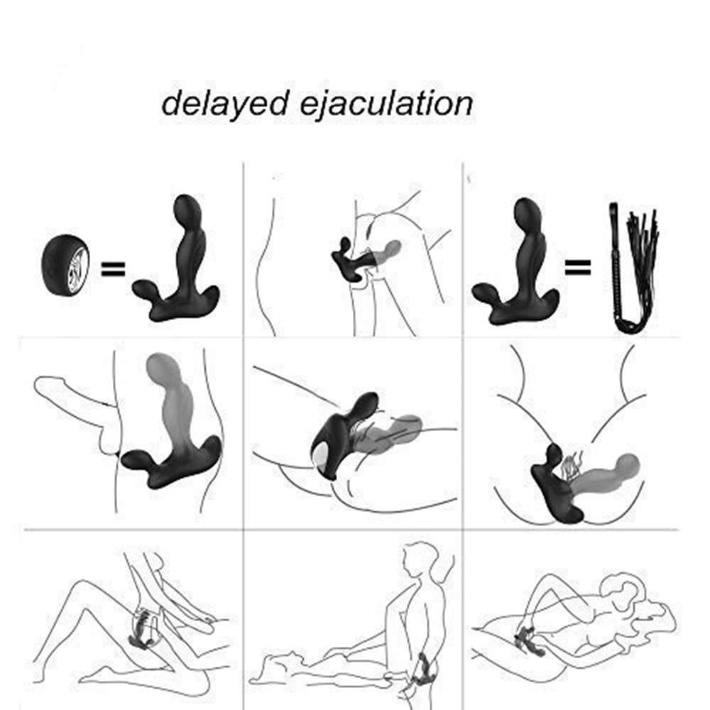 Беспроводной пульт дистанционного управления Вибратор мужской массажер