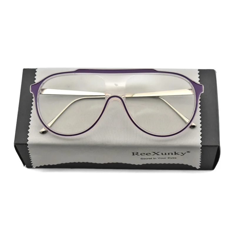 Unisex Anti Blue Rays Computer Glasses Women 2021 New Design Oversized One Piece Lens Gaming Eyewear Frame Men Trending Eyeglass