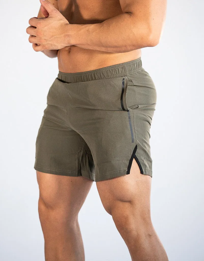 

2021 European and American new cross-border men's fitness sports shorts summer outdoor leisure five-point pants running training