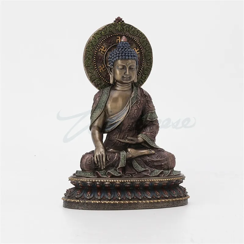 

CHINESE STYLE CREATIVE BUDDHA ART FIGURINE SAKYAMUNI STATUE RESIN CRAFTS HOME DECORATION ACCESSORIES BIRTHDAY GIFT R4179