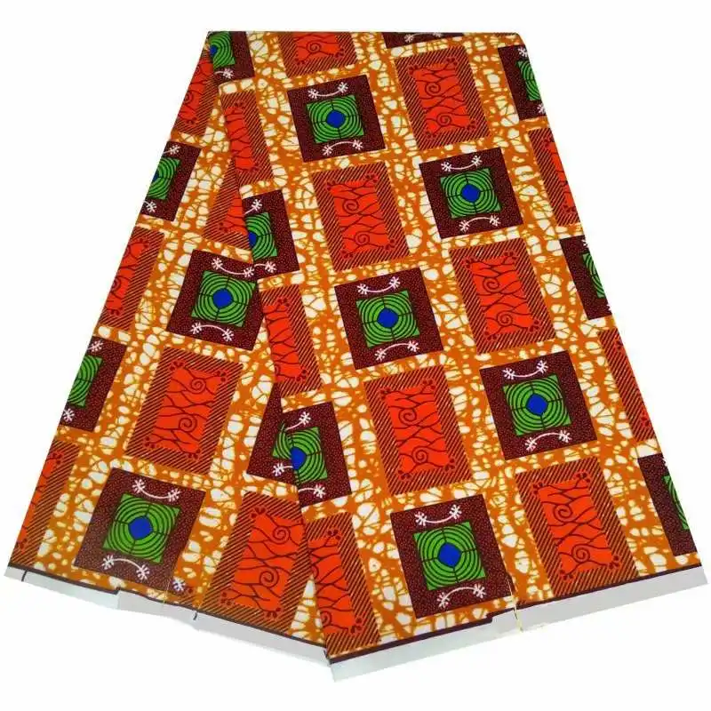 Дешевые Африканский воск 100% полиэстер новый Анкара африканская вощеная ткань
