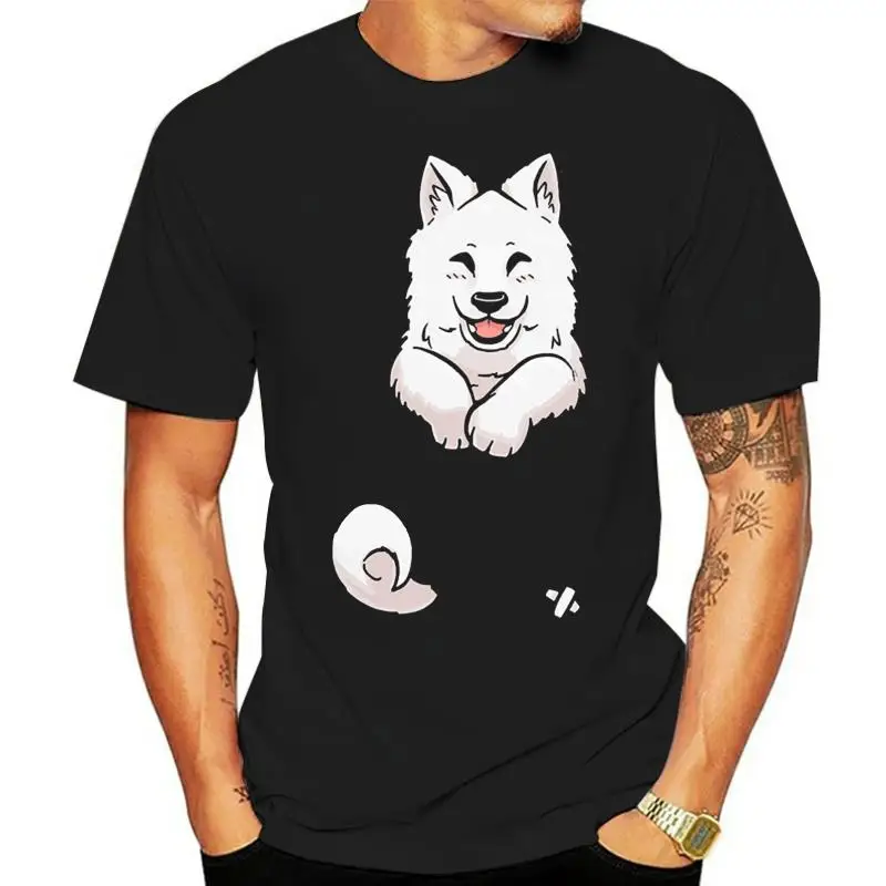 

Men T Shirt Pocket Cute Samoyed Puppy - Shirt tshirt Women T-Shirt