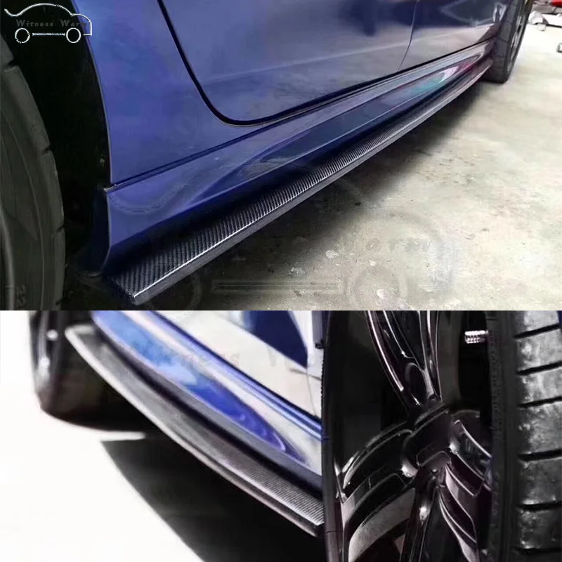 Автомобильные боковые юбки из углеродного волокна, фартуки для Volkswagen Golf 6 MK6 R20 2010-2013, автомобильный стикер, спойлер