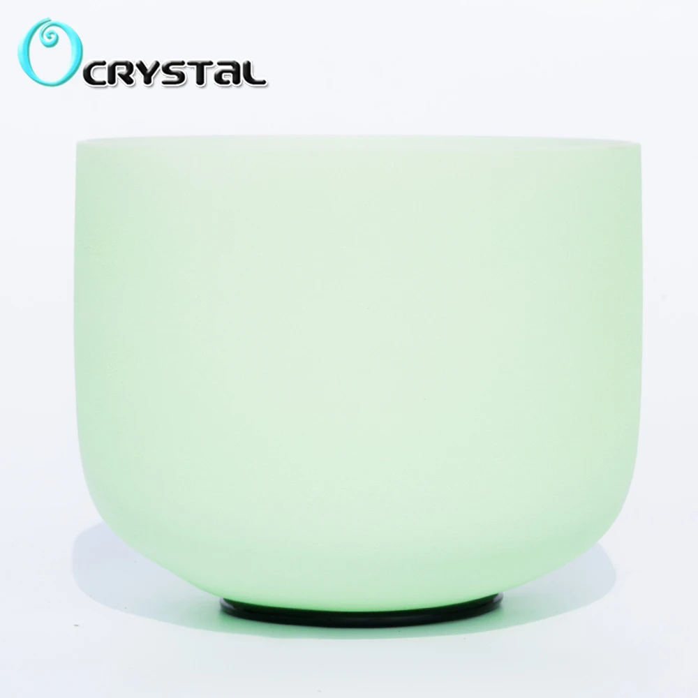 8 дюймов F сердце Светло-зеленый для Энергии Исцеления Чакра кварцевый Поющая