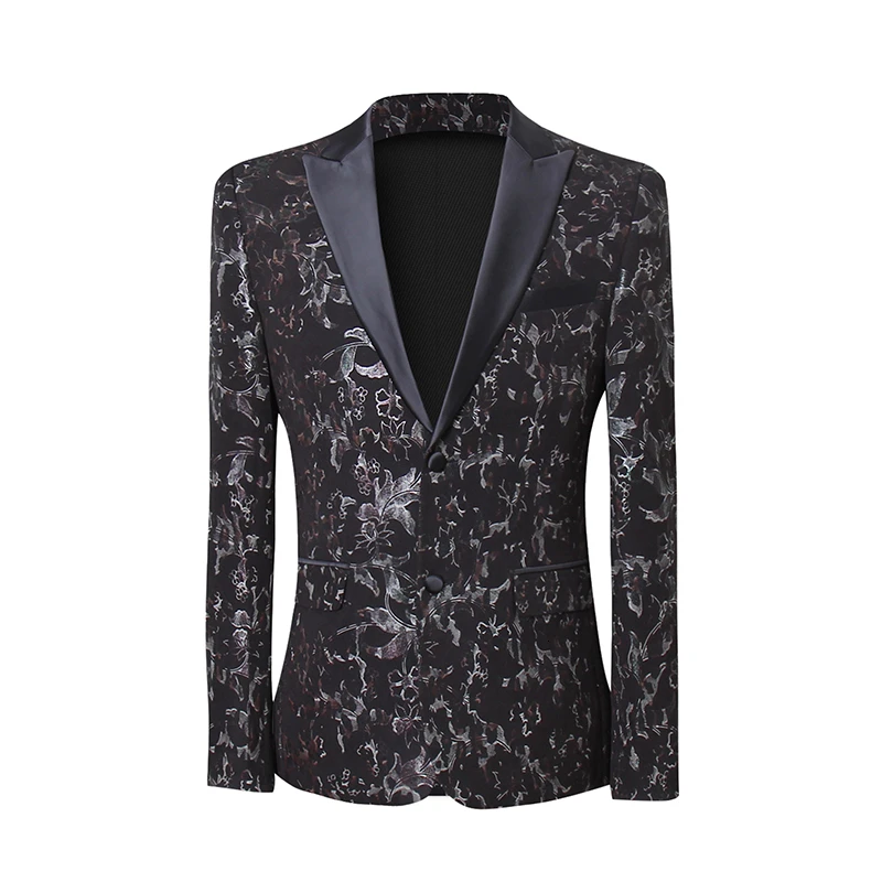 Blue Only Blazer Traje Hombre Estampado, свадебные костюмы, мужские бордовые костюмы из 3 предметов, Мужская одежда, жаккардовый костюм, тканевый мужской смокинг, вечерние смокинги - Цвет: Blue Only Blazer