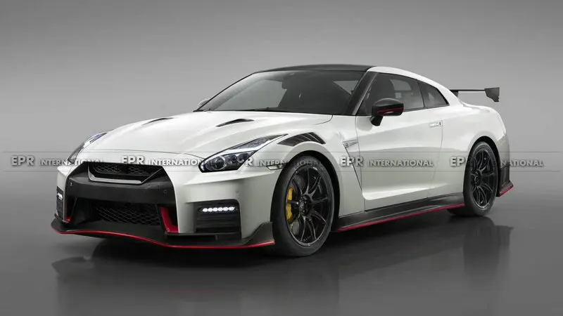 Для Nissan GTR R35 NIS Стиль углеродного волокна переднее крыло отделка вентиляционных отверстий 2 шт 2008- нисмо Впускной воздуховод