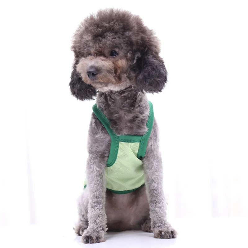 Летний жилет для собаки с котом одежда маленьких собак хлопковая футболка