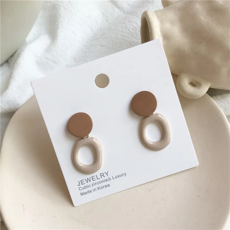

Fashion hotline web celebrity candy color summer earrings temperament girl heart eardrop contracted joker earrings
