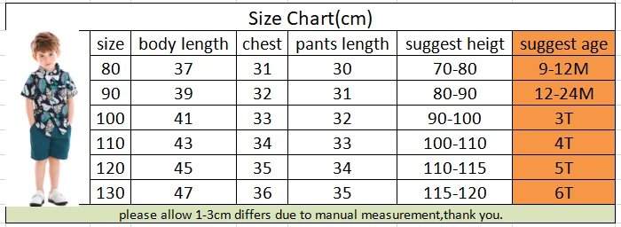 

Children Boys Clothing Set Summer Fashion Print Short Sleeve Button T-Shirt+Shorts Boys Casual Clothes Gentleman 2Pcs Suits