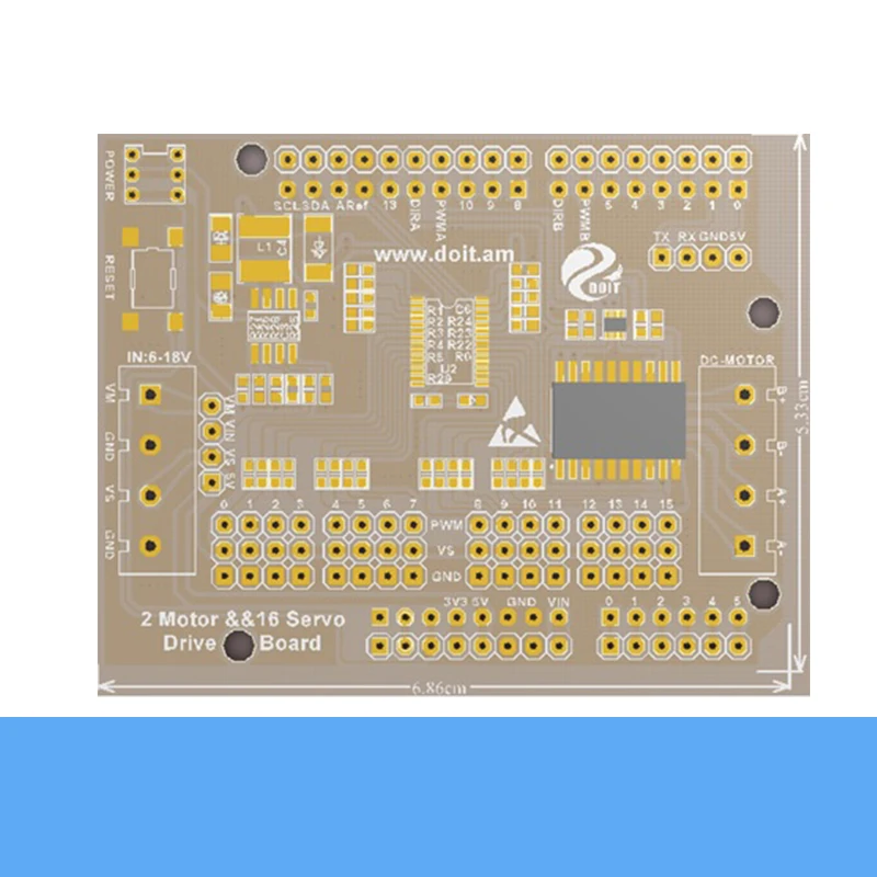 2 полосный двигатель и 16 серводвигатель плата расширения многофункциональная
