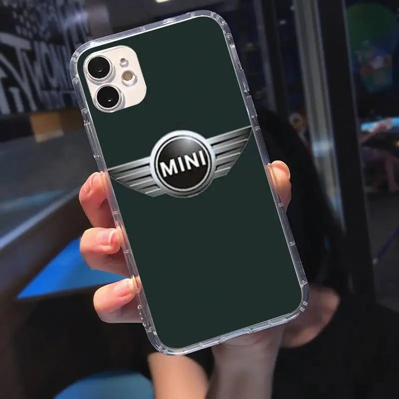 

MINI Car Soft Phone Case Transparent Case For Iphone 6 6s 7 8 Plus XR X XS 11 12 Pro Max