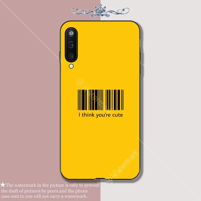 Желтый эстетический роскошный чехол для телефона Samsung Galaxy A10 A20 A50 A51 A70 A71 A40 A30 A30S A80