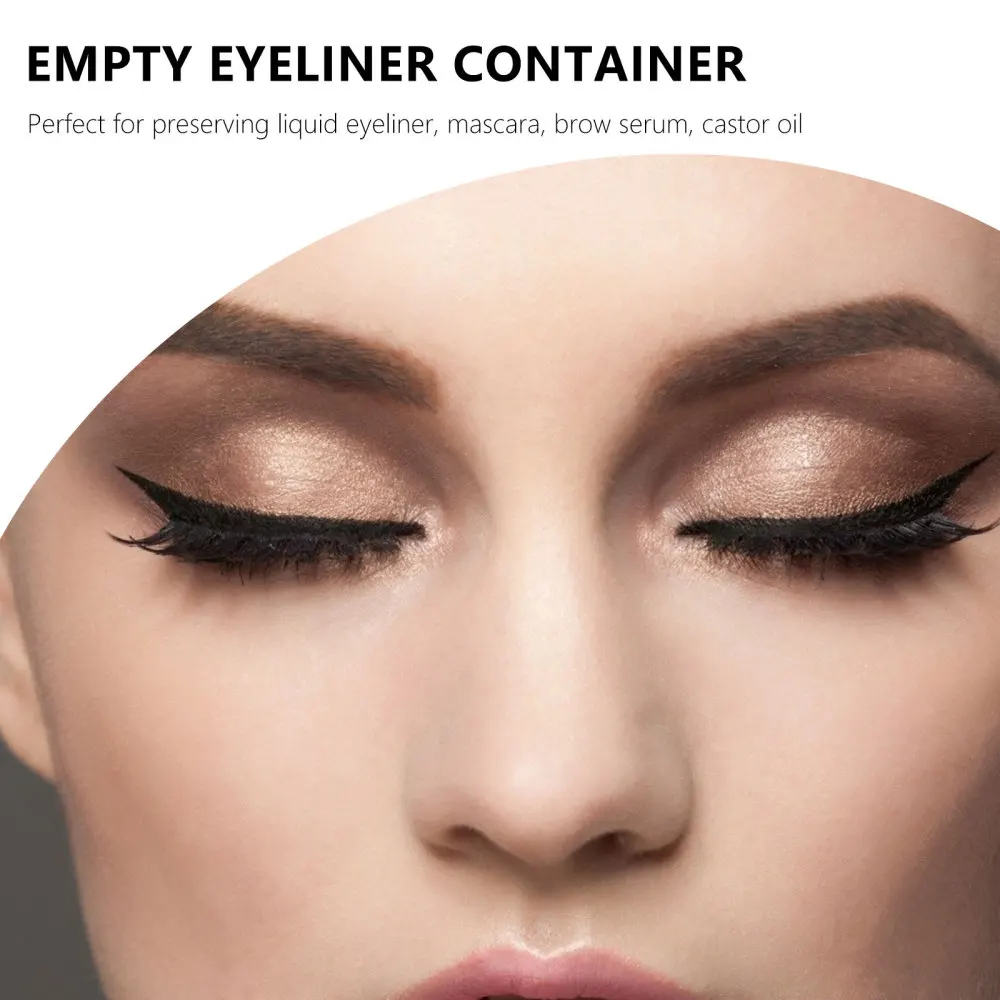 

5Pcs 1ML Refillable Eyeliner Pen Tube Bottle DIY Eyeliner Container Applicators