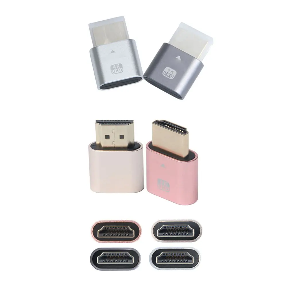 

HDMI-compatable Virtual Display 4K Dummy Plug EDID Display Cheat Virtual Plug Dummy Emulator Adapter for Bitcoin Mining