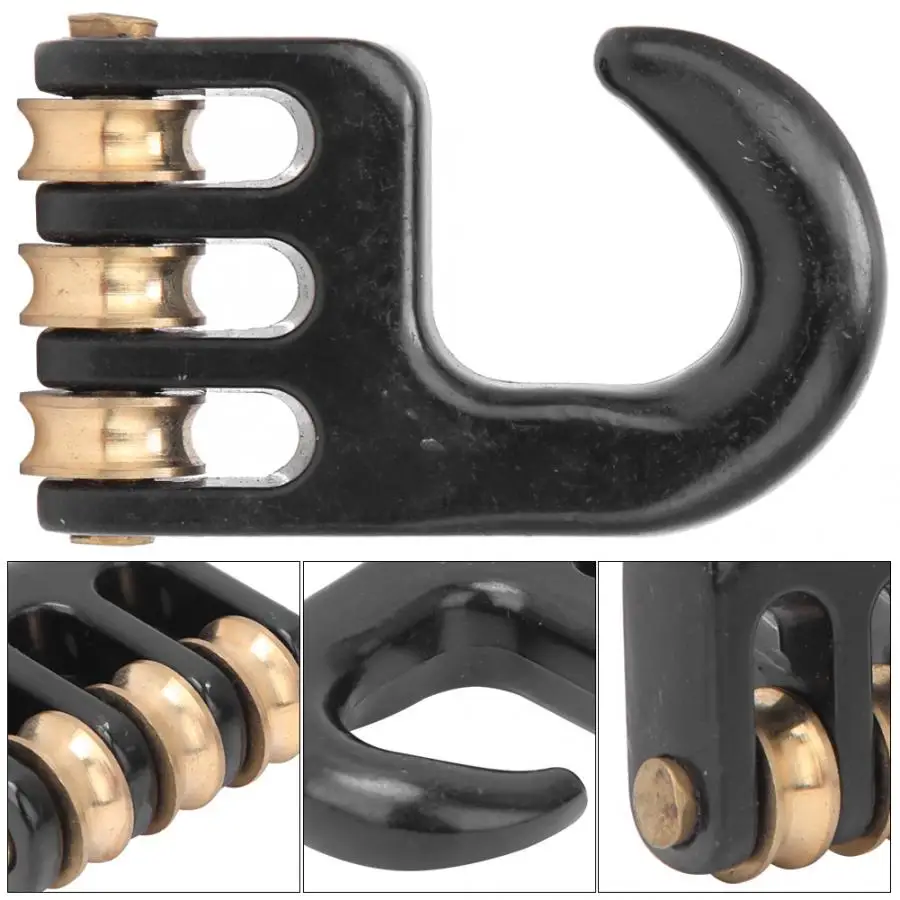 

Universal Windsurf Rigging Pulley Hook 3 Roll Wheel Windsurf Pulley Hook Aluminium Alloy Surf Sail Pulley Hook Windsurfing Part