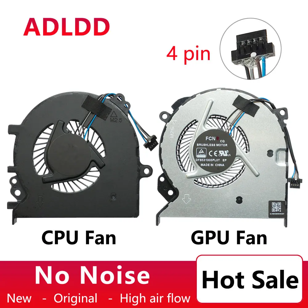 

Laptop Replacement Part FOR XIAOMI Ruby 15.6 CPU & GPU Cooling Fan