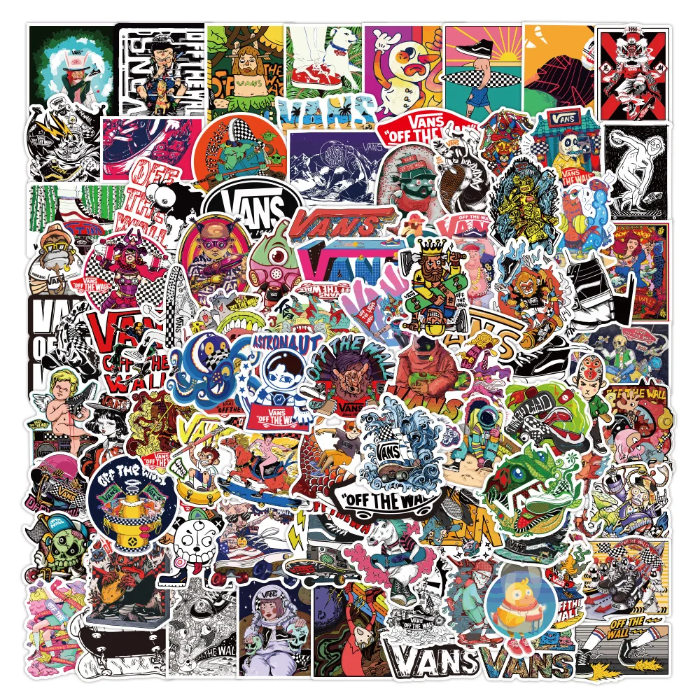 50/100 шт брендовый логотип наклейки Водонепроницаемый ноутбука СКЕЙТБОРД гитара