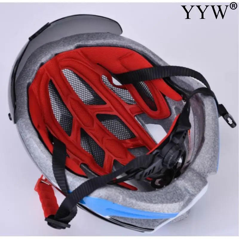 Ultralight Cycling Helmet With Removable Visor Goggles Batfox Bike Taillight Intergrally-Molded Mountain Road Mtb Protone | Спорт и