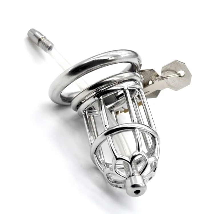 Целомудрие тюрьма птица мужской из нержавеющей стали петух клетка пенис кольцо