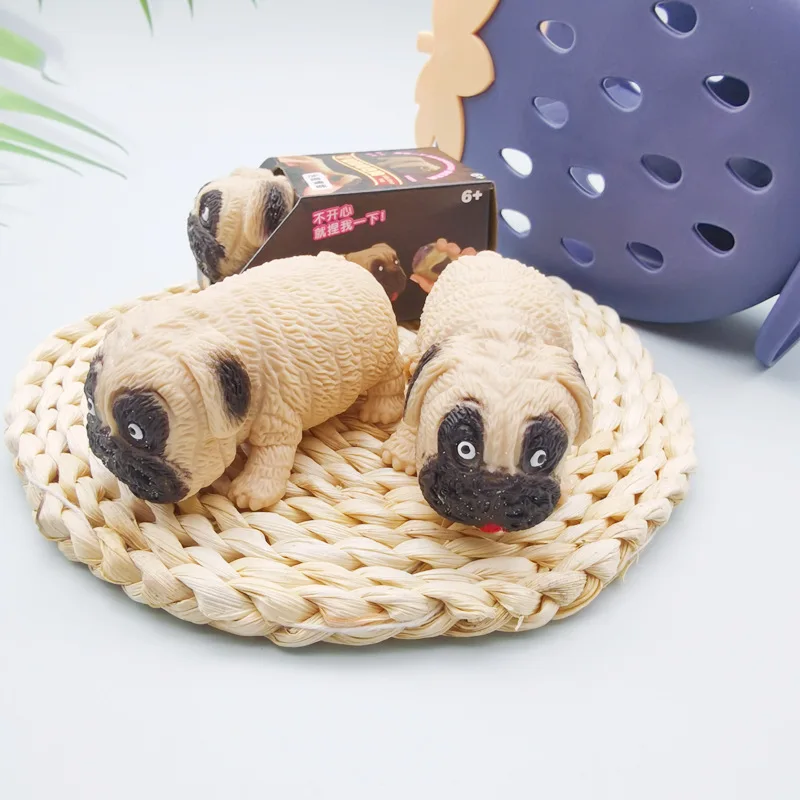 

Декомпрессионная игрушка Lala Pug, креативная эластичная растягивающаяся деформация, 10 шт.