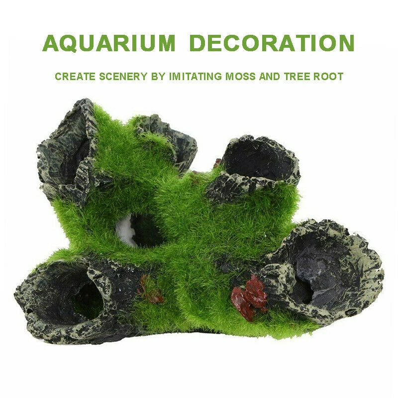 Украшение для аквариума аквариум с видом на горы домик дереве пещера-украшение