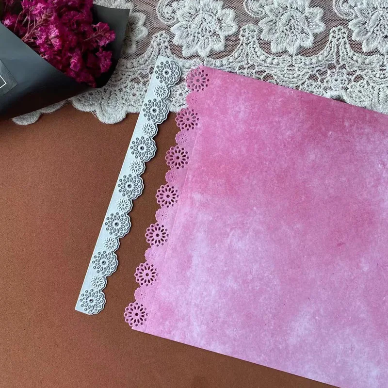 Купить Металлические пресс-формы 7 шт. кружевная Цветочная рамка «сделай сам» Скрапбукинг Фотоальбом декоративное тиснение бумажные открытки рем...