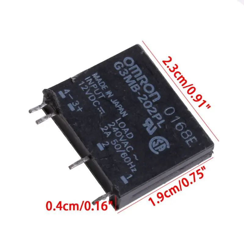 Новое твердотельное реле G3MB-202PL PCB SSR In 12V DC Out 240V AC 2A | Лампы и освещение