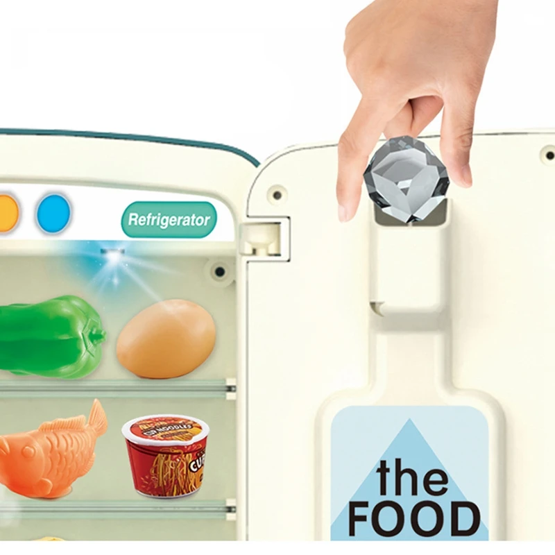 

Kitchen Toy Baby Simulation Refrigerator Furniture Family Fun Game Pretend Play Toy for Children Birthday Gifts