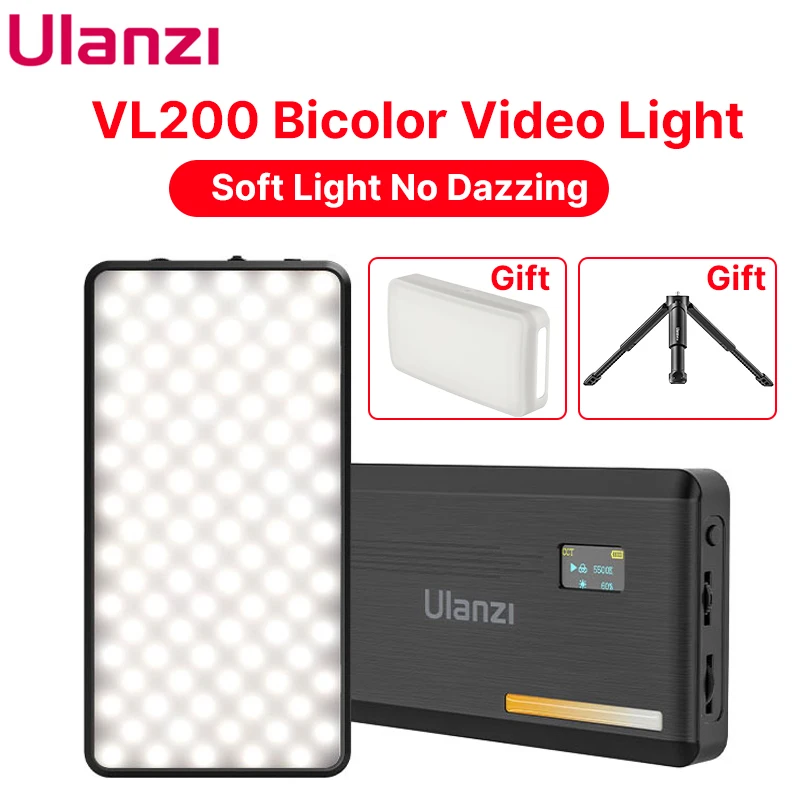 Светодиодный светильник Ulanzi VL200 профессиональное освещение для видеосъемки